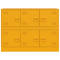 Credenza Giallo Senape 99x39x73 cm in Acciaio 841796