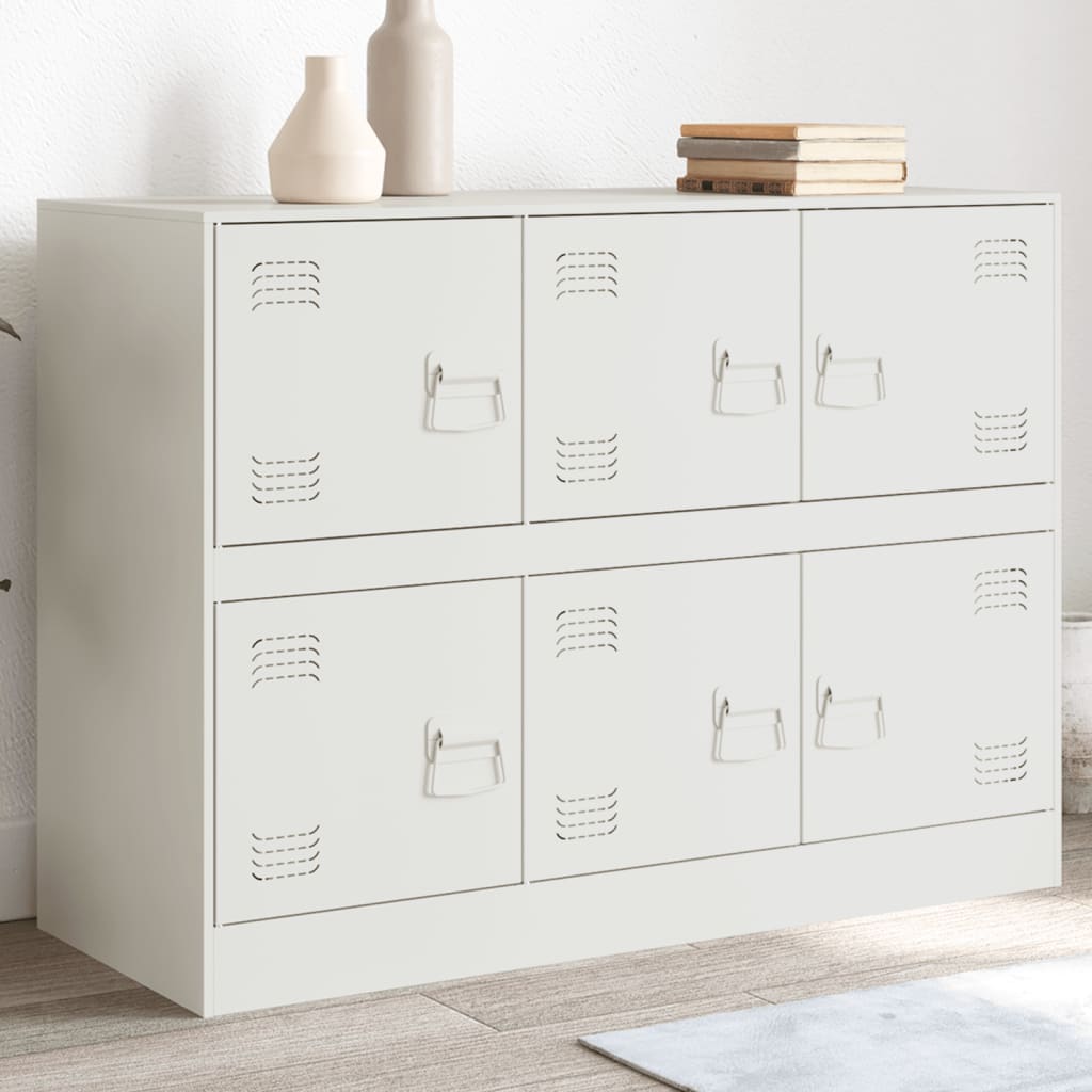 Credenza-Buffet-Armadio da cucina Rosa 99x39x73 cm in Acciaio 189184