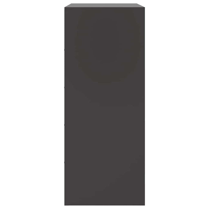 Credenza-Buffet-Armadio da cucina Nera 67x39x95 cm in Acciaio