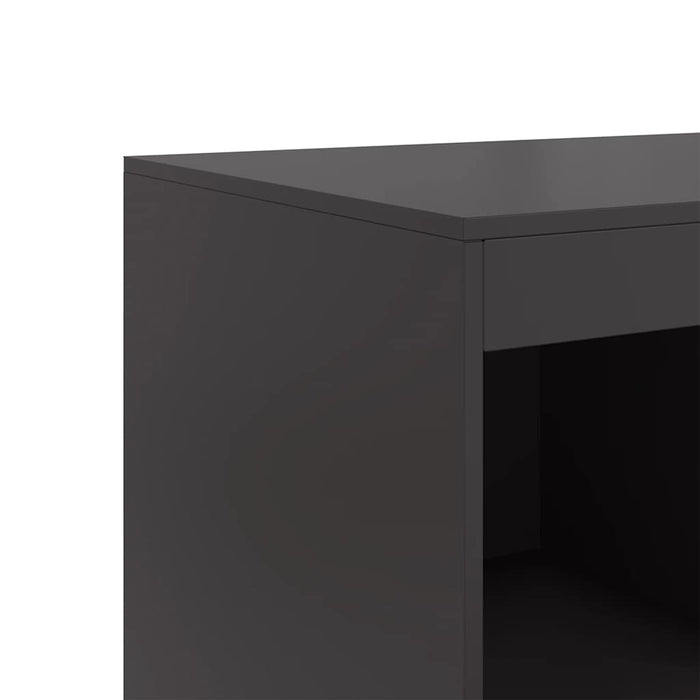 Credenza Nera 67x39x95 cm in Acciaio 841799