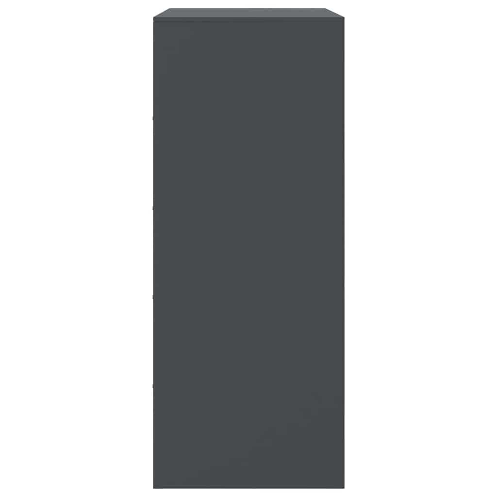 Credenza Antracite 67x39x95 cm in Acciaio 841801