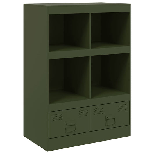 Credenza Verde Oliva 67x39x95 cm in Acciaio 841803