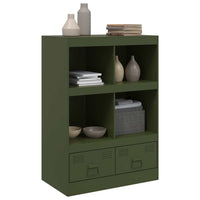 Credenza Verde Oliva 67x39x95 cm in Acciaio 841803