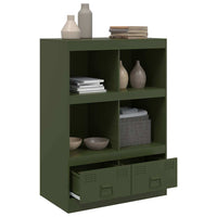 Credenza Verde Oliva 67x39x95 cm in Acciaio 841803