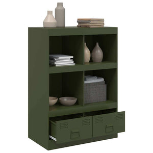 Credenza Verde Oliva 67x39x95 cm in Acciaio 841803