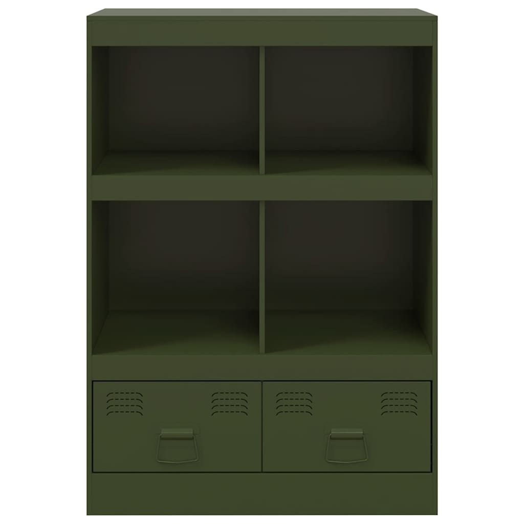 Credenza Verde Oliva 67x39x95 cm in Acciaio 841803