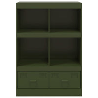 Credenza Verde Oliva 67x39x95 cm in Acciaio 841803