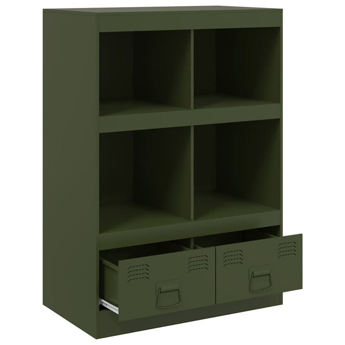 Credenza Verde Oliva 67x39x95 cm in Acciaio 841803