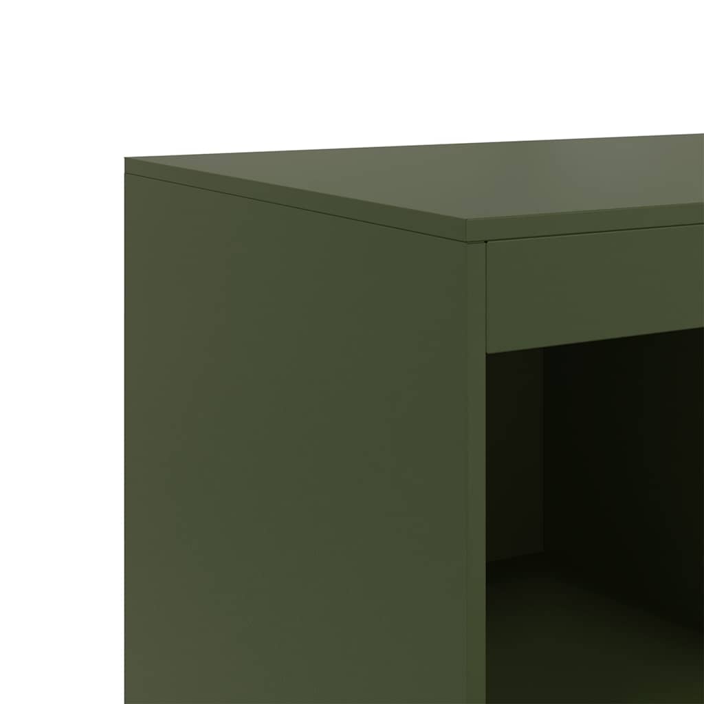 Credenza Verde Oliva 67x39x95 cm in Acciaio 841803