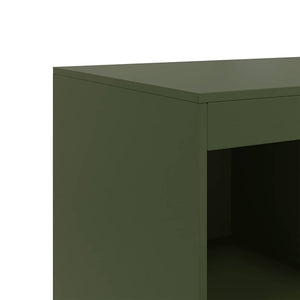 Credenza Verde Oliva 67x39x95 cm in Acciaio 841803