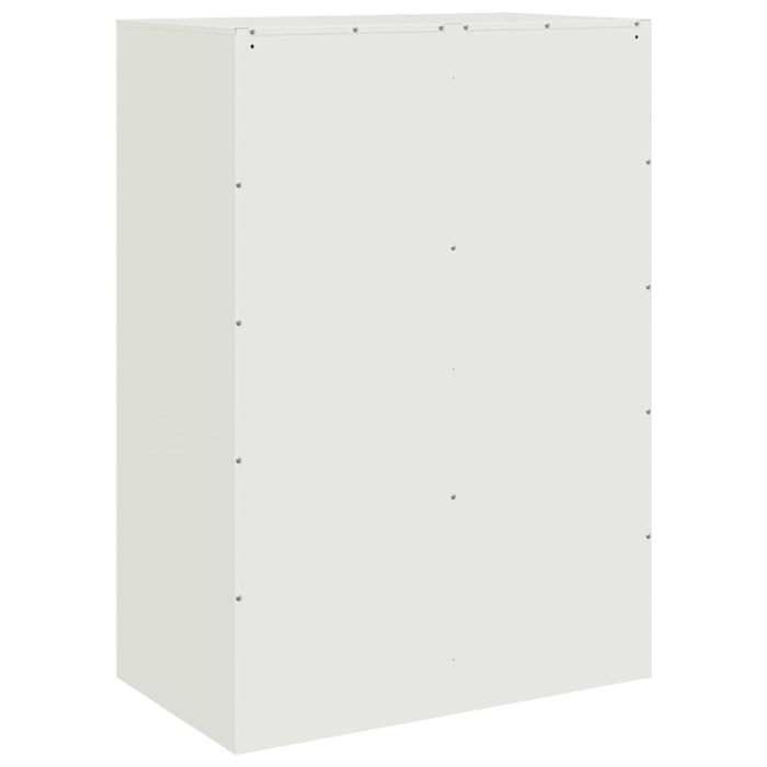Credenza Bianca 67x39x95 cm in Acciaio