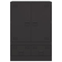 Credenza Nera 67x39x95 cm in Acciaio 841805