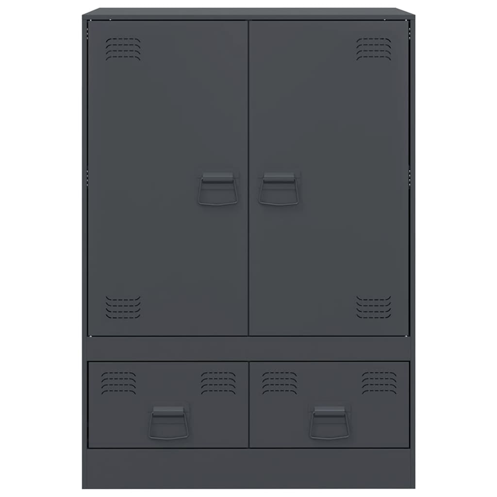 Credenza Antracite 67x39x95 cm in Acciaio 841807