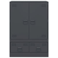 Credenza Antracite 67x39x95 cm in Acciaio 841807