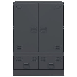 Credenza Antracite 67x39x95 cm in Acciaio 841807