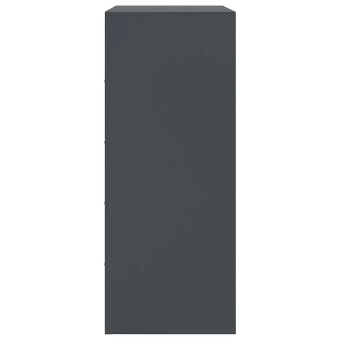 Credenza Antracite 67x39x95 cm in Acciaio 841807