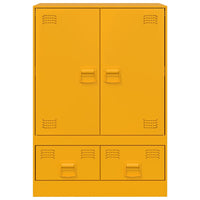 Credenza Giallo Senape 67x39x95 cm in Acciaio 841808