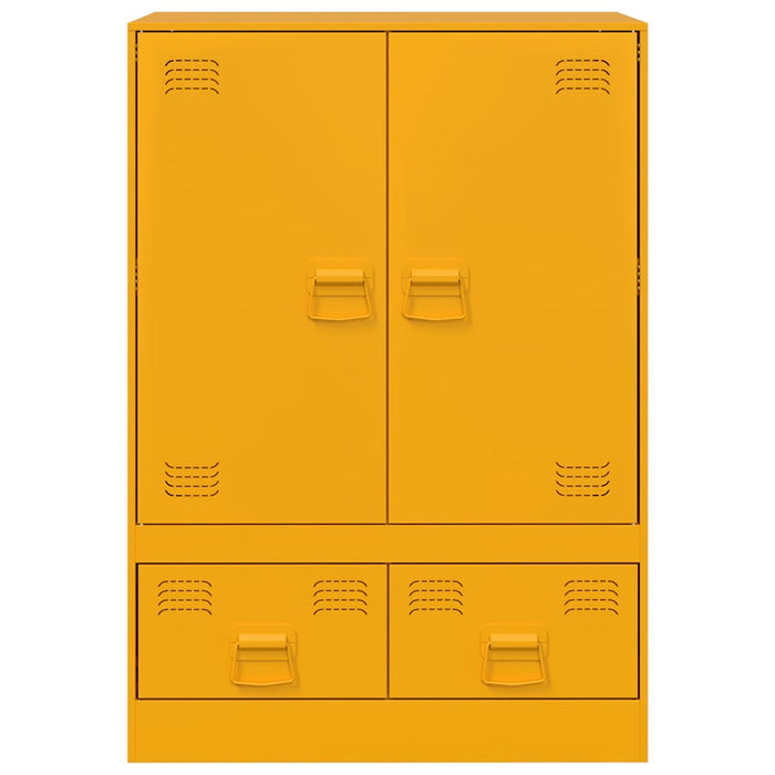 Credenza Giallo Senape 67x39x95 cm in Acciaio 841808