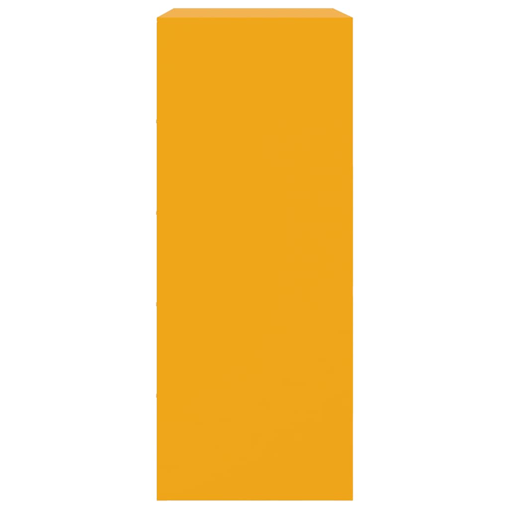 Credenza Giallo Senape 67x39x95 cm in Acciaio 841808