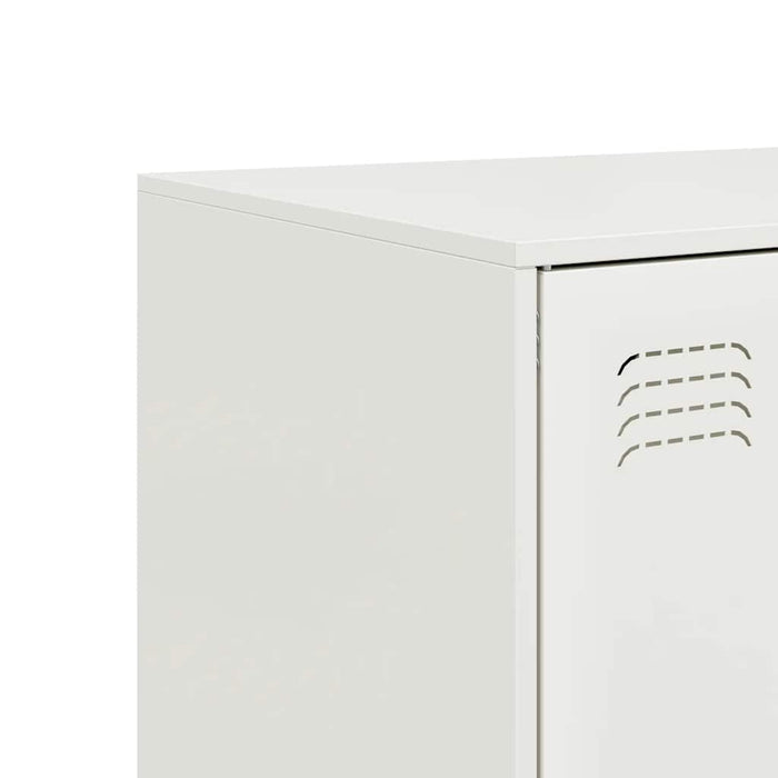 Credenza Bianca 67x39x95 cm in Acciaio 841810