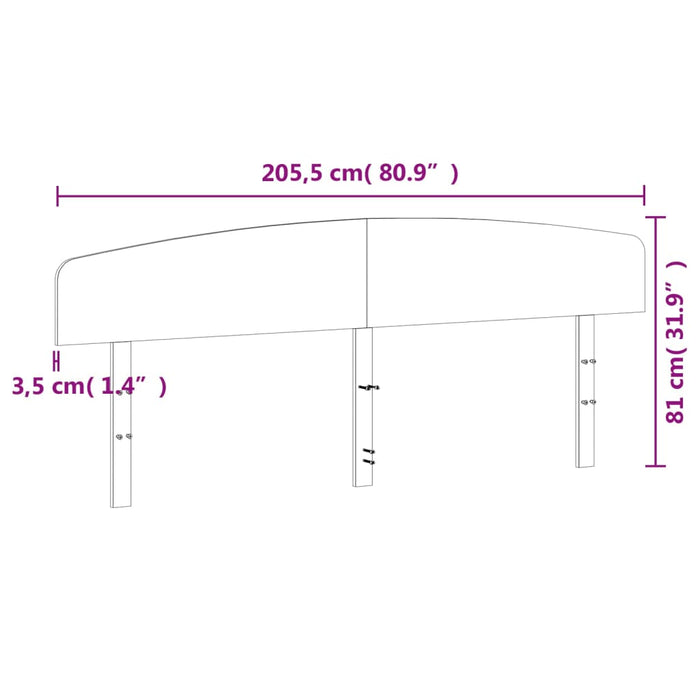Testiera-Testata 200 cm in Legno Massello di Pino 224901