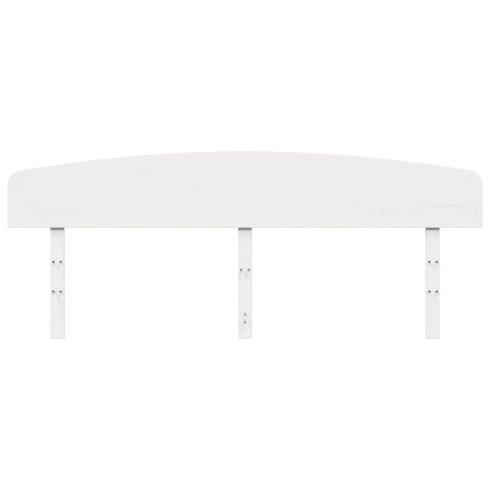 Testiera Bianca 200 cm in Legno Massello di Pino