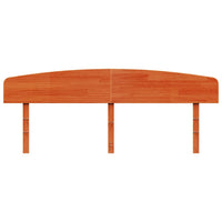 Testiera Marrone Cera 200 cm in Legno Massello di Pino 842489