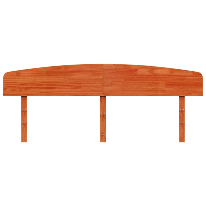 Testiera Marrone Cera 200 cm in Legno Massello di Pino 842489