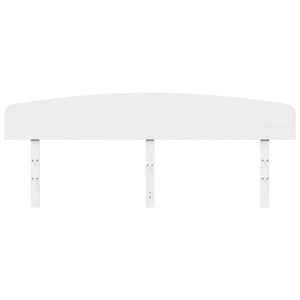 Testiera Bianca 180 cm in Legno Massello di Pino 842491