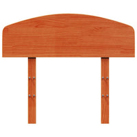 Testiera Marrone Cera 100 cm in Legno Massello di Pino 842517