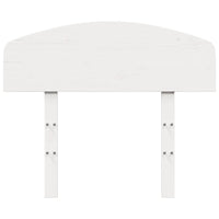 Testiera Bianca 75 cm in Legno Massello di Pino 842523