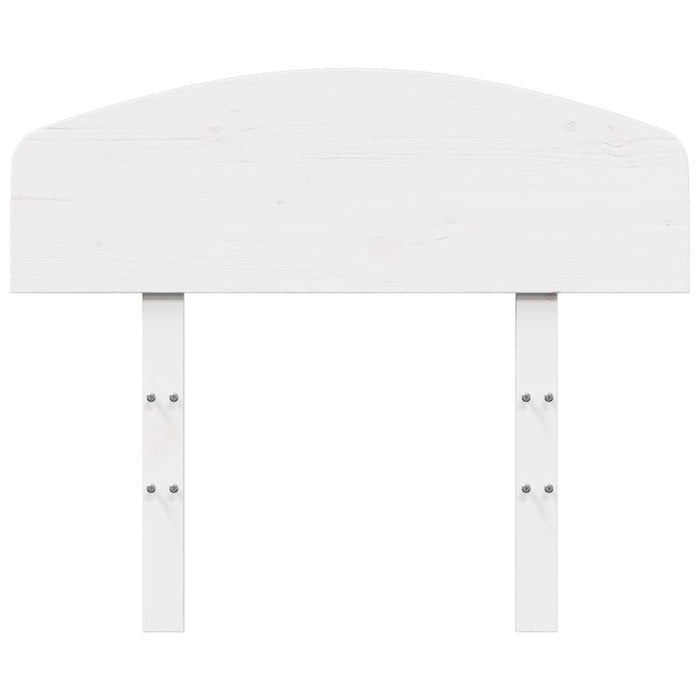 Testiera Bianca 75 cm in Legno Massello di Pino 842523