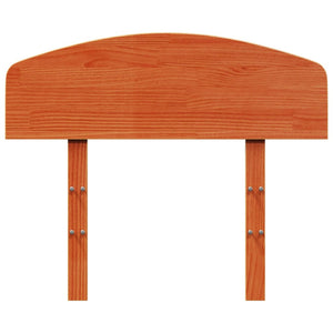 Testiera Marrone Cera 75 cm in Legno Massello di Pino 842525