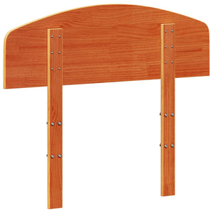 Testiera Marrone Cera 75 cm in Legno Massello di Pino 842525