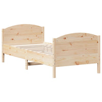 Letto senza Materasso 90x200 cm in Legno Massello di Pino 842566