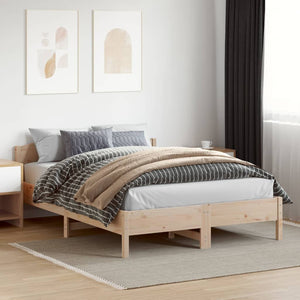 Letto senza Materasso 120x200 cm in Legno Massello di Pino 842598