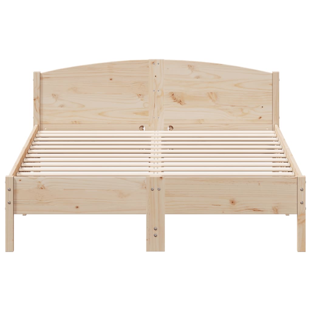 Letto senza Materasso 120x200 cm in Legno Massello di Pino 842598