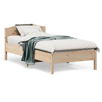 Letto senza Materasso 90x190 cm in Legno Massello di Pino 842622