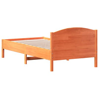 Letto senza Materasso Marrone Cera 90x190 cm in Legno di Pino 842625
