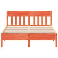 Giroletto senza Materasso Marrone Cera 140x200cm Massello Pino 842649