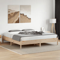 Letto senza Materasso 180x200 cm in Legno Massello di Pino 842686