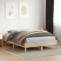 Letto senza Materasso 140x200 cm in Legno Massello di Pino 842698