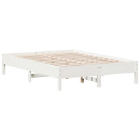Letto senza Materasso Bianco 120x200 cm Legno Massello di Pino 842703