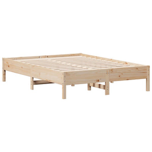 Letto senza Materasso 135x190 cm in Legno Massello di Pino 842718