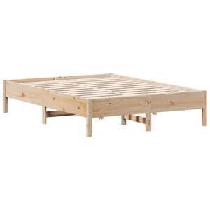 Letto senza Materasso 135x190 cm in Legno Massello di Pino 842718