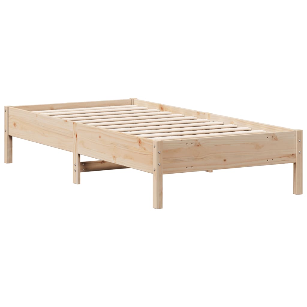 Letto senza Materasso 90x190 cm in Legno Massello di Pino 842726