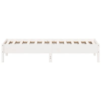 vidaXL Letto senza Materasso Bianco 90x190 cm in Legno Massello Pino