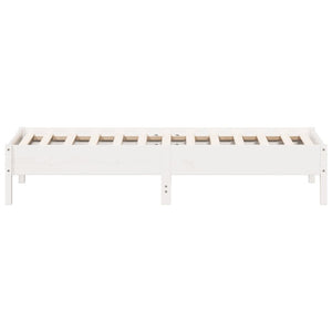 vidaXL Letto senza Materasso Bianco 90x190 cm in Legno Massello Pino