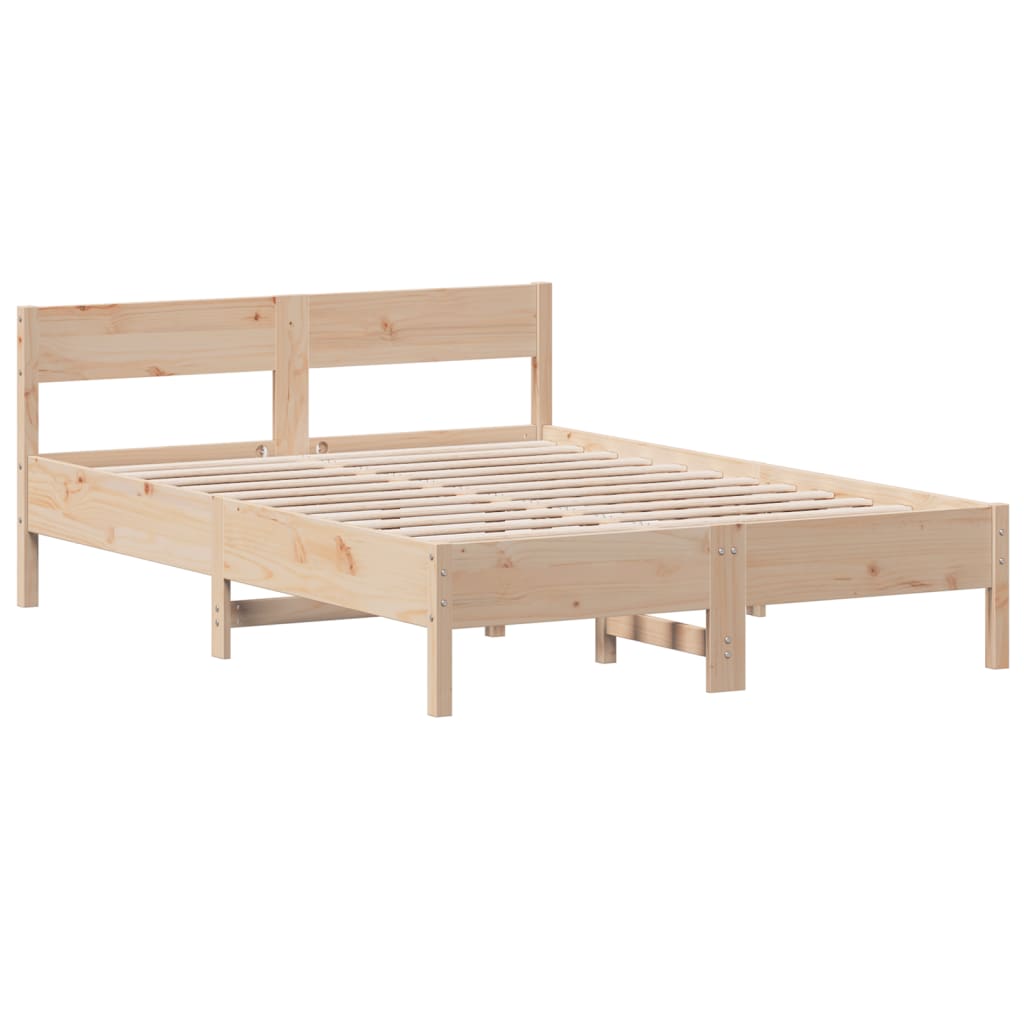 Letto senza Materasso 120x200 cm in Legno Massello di Pino 842754