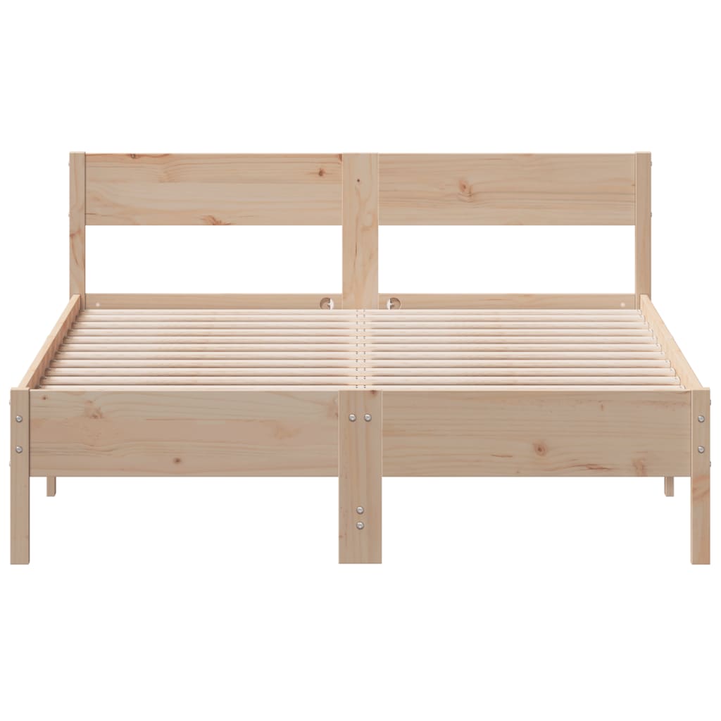Letto senza Materasso 120x190 cm in Legno Massello di Pino 842774